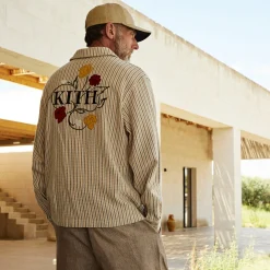 Outlet Kith L/S Boxy Collared Overshirt Loft