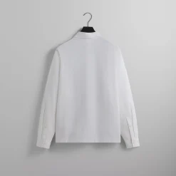 Flash Sale Kith L/S Poplin Boxy Collared Overshirt White