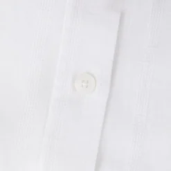 Flash Sale Kith L/S Poplin Boxy Collared Overshirt White