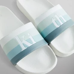 Discount Kith Multi Stripe Serif Slide Waffle
