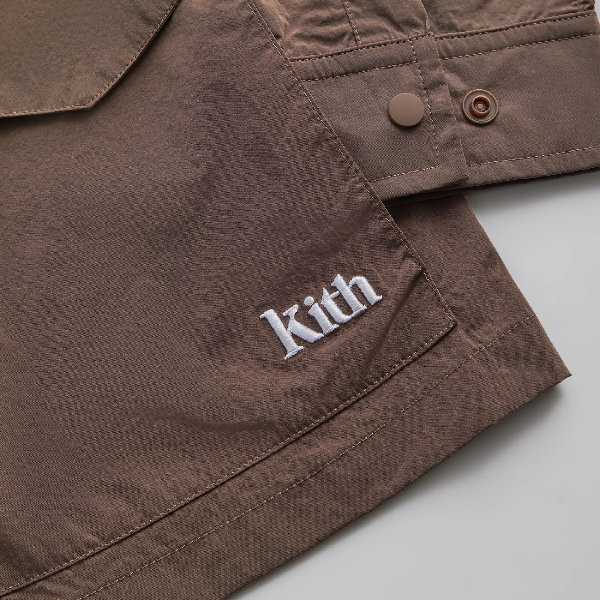 Online Kith Nylon Fulton Kimono Track Jacket Dusty Mauve