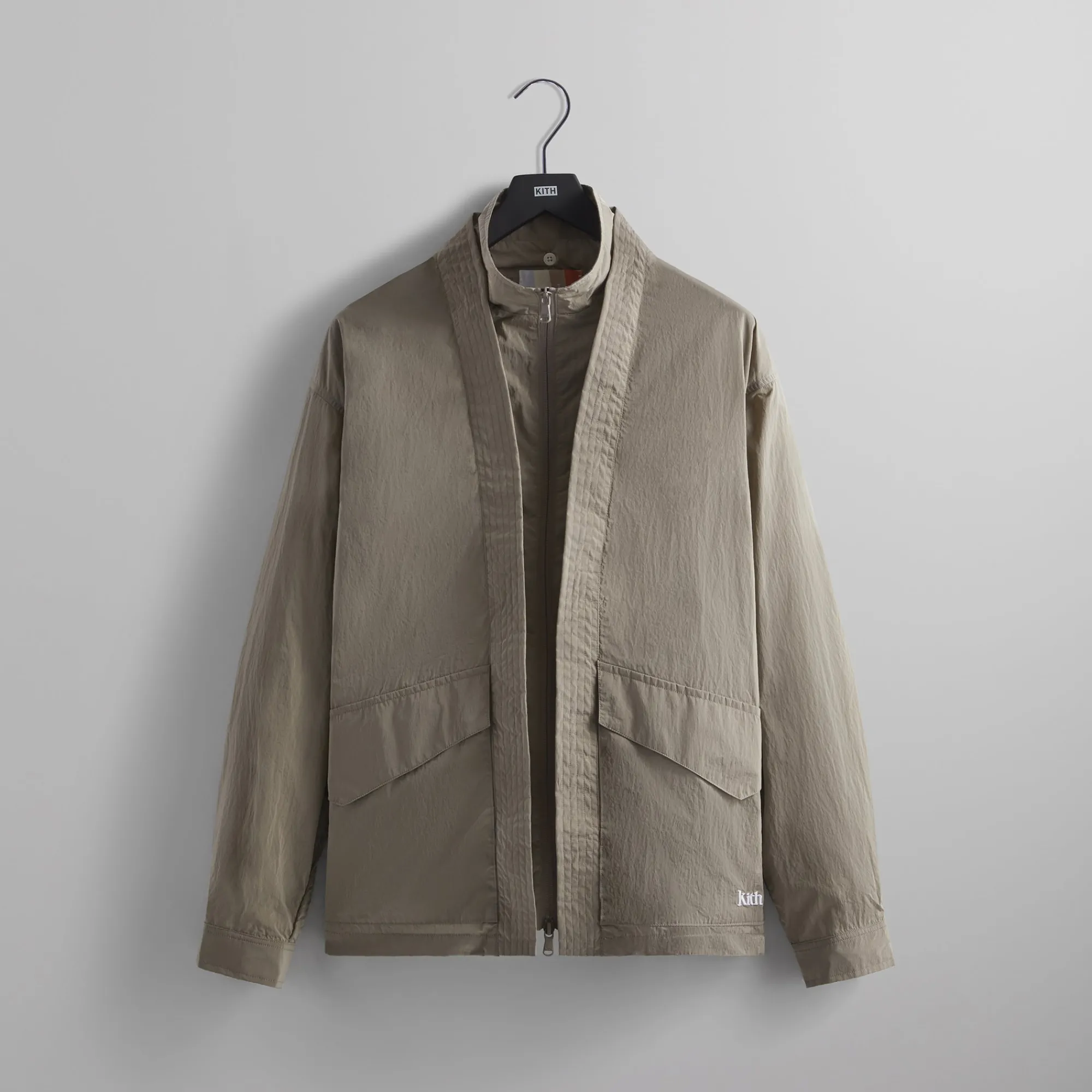 New Kith Nylon Fulton Kimono Track Jacket Canvas