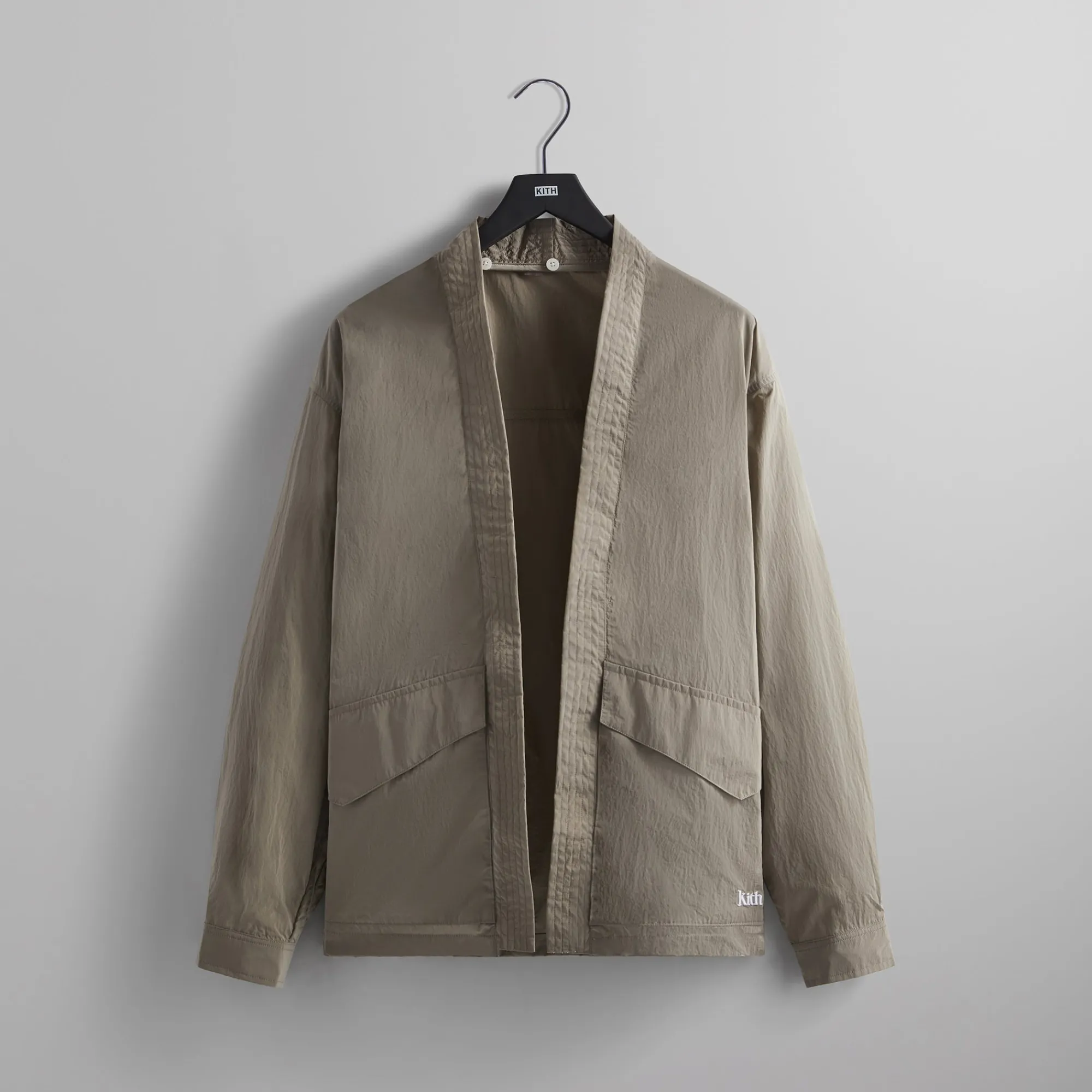 New Kith Nylon Fulton Kimono Track Jacket Canvas