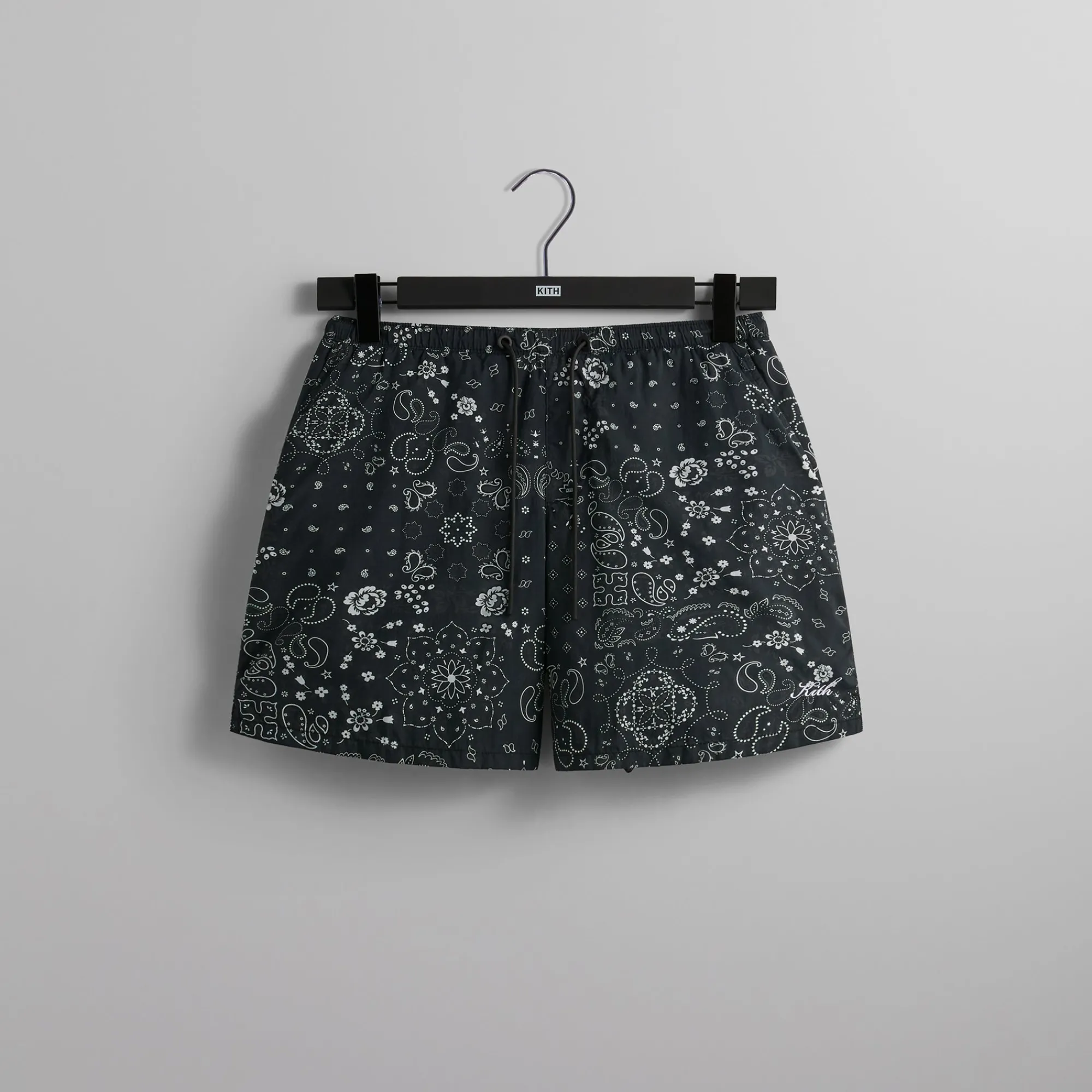 Outlet Kith Paisley Collins Swim Short Black
