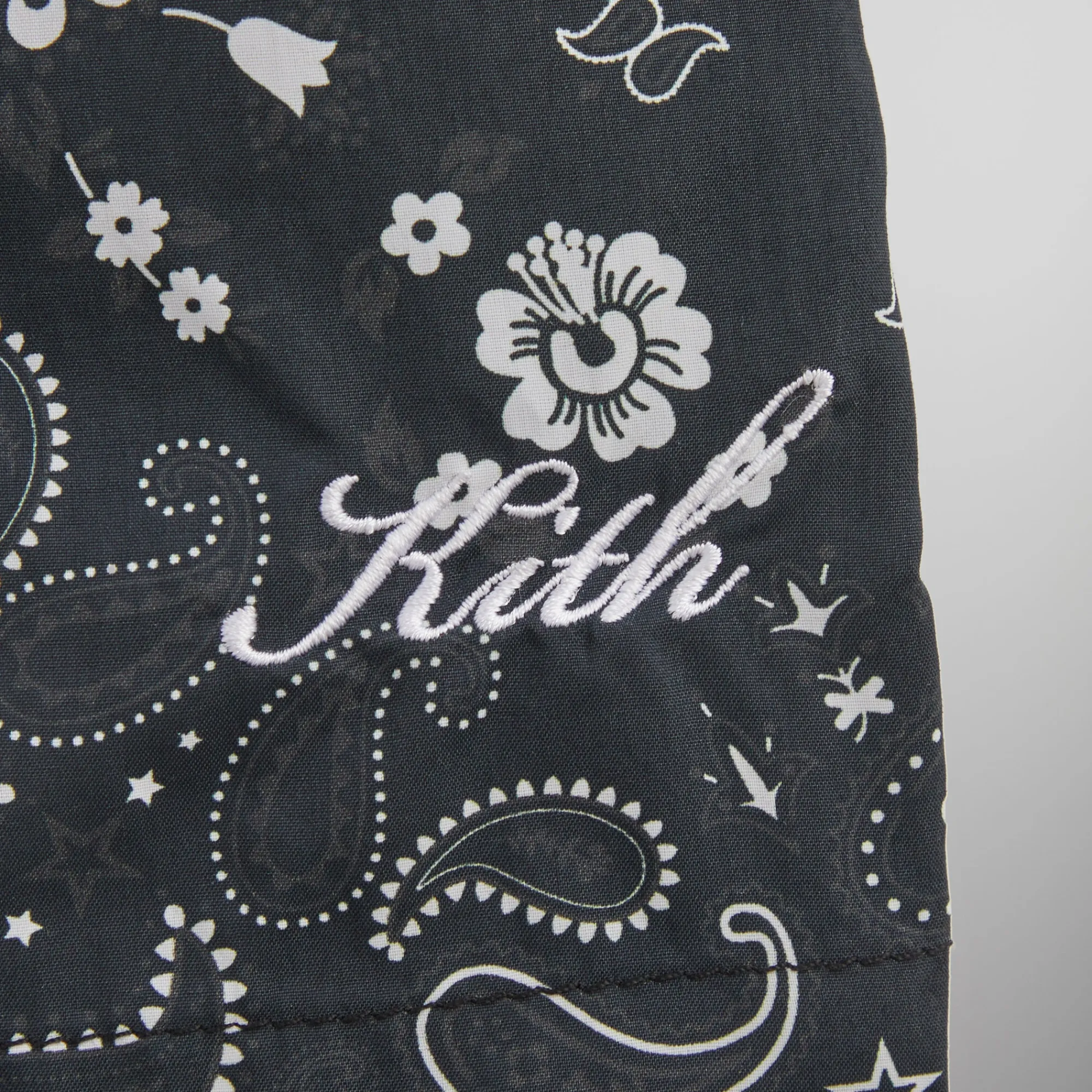 Outlet Kith Paisley Collins Swim Short Black