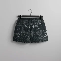 Clearance Kith Paisley Collins Swim Short Black