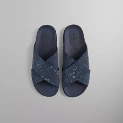 Outlet Kith Paisley Crossover Slide Nocturnal