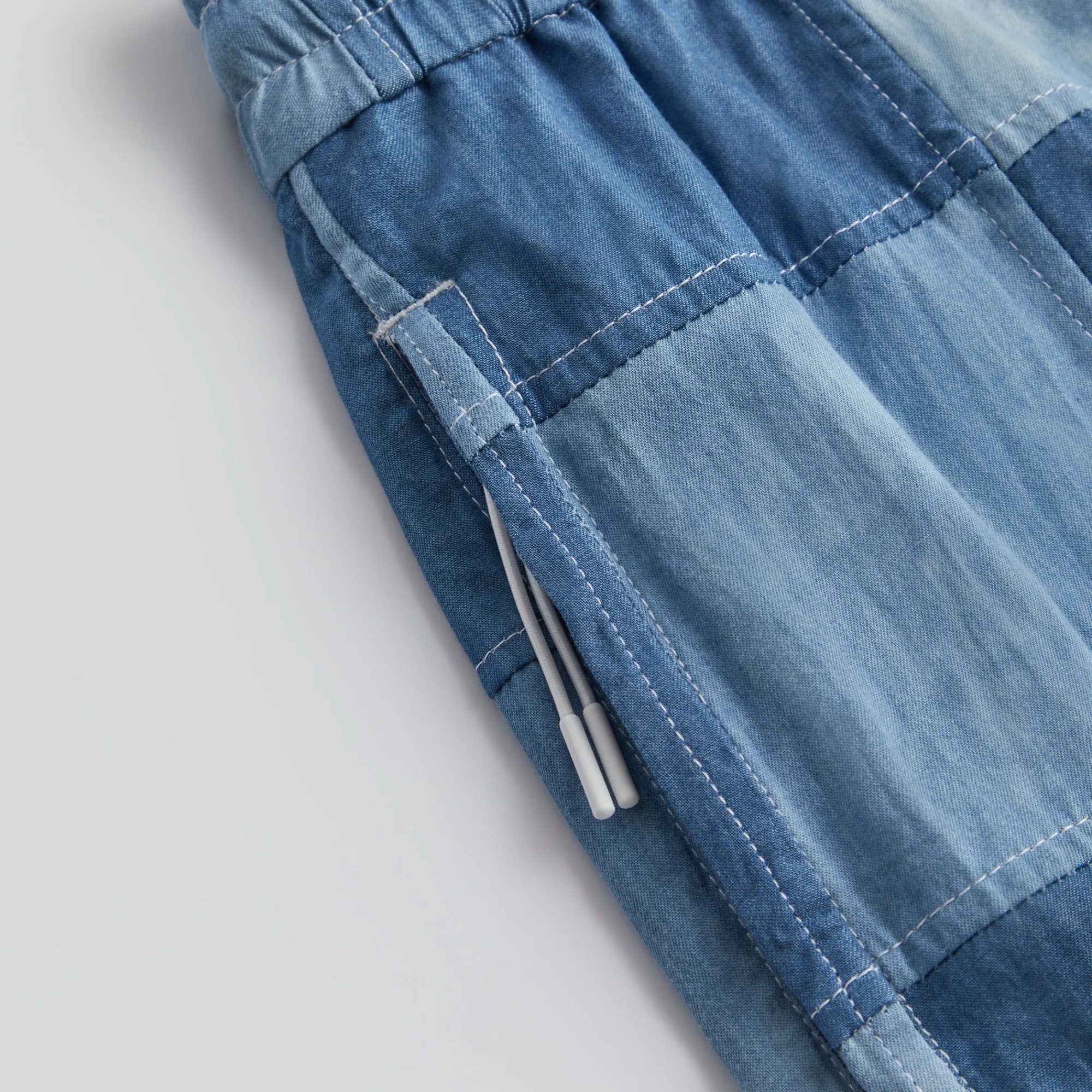 Cheap Kith Patchwork Active Short Indigo