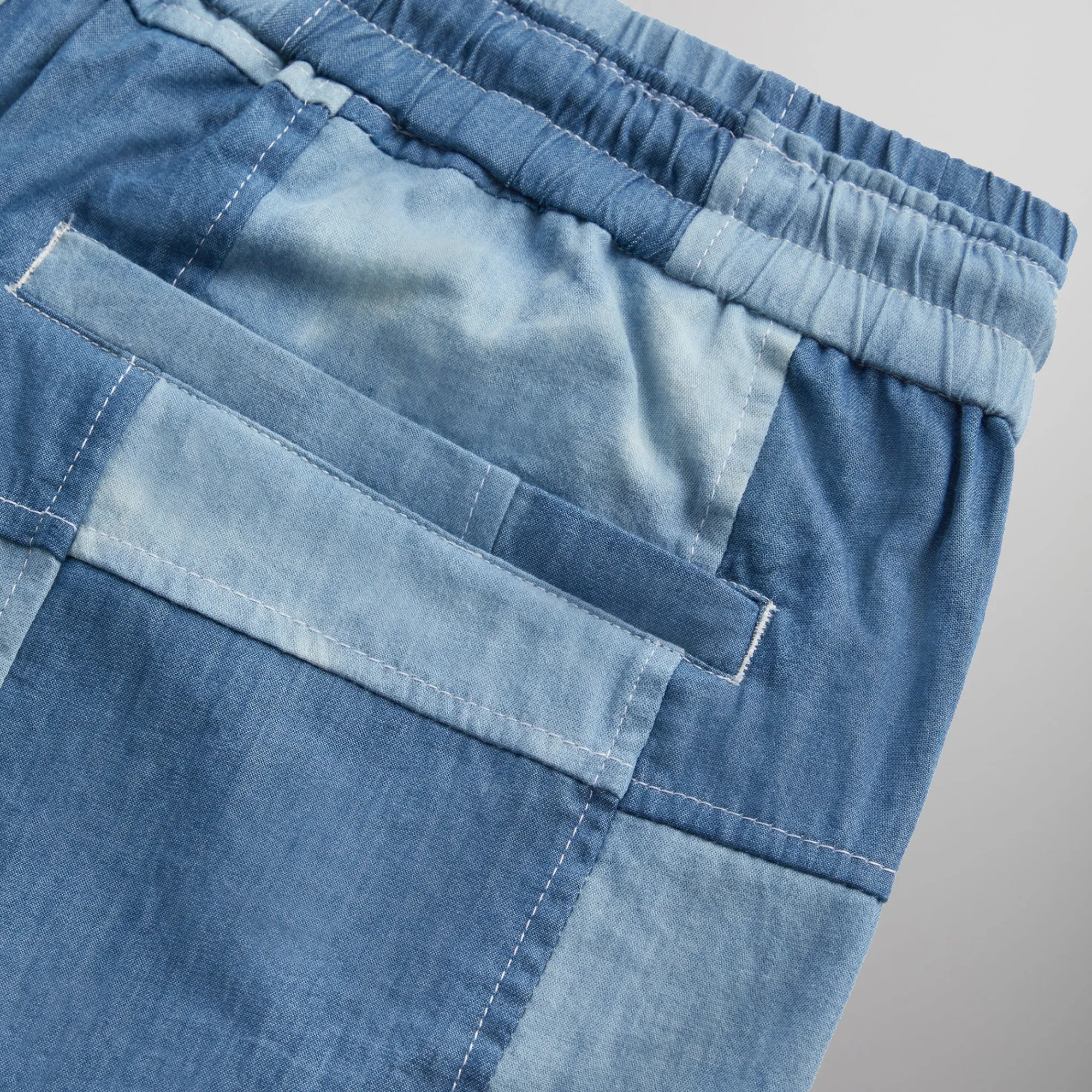 Cheap Kith Patchwork Active Short Indigo