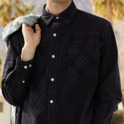 Sale Kith Patchwork Berkeley Buttondown Shirt Nocturnal