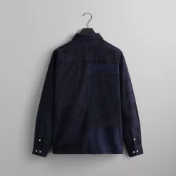 Sale Kith Patchwork Berkeley Buttondown Shirt Nocturnal