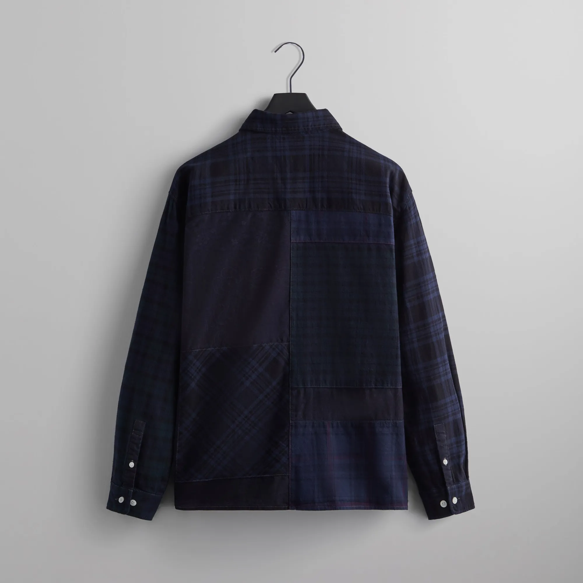 Sale Kith Patchwork Berkeley Buttondown Shirt Nocturnal