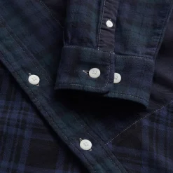 Sale Kith Patchwork Berkeley Buttondown Shirt Nocturnal