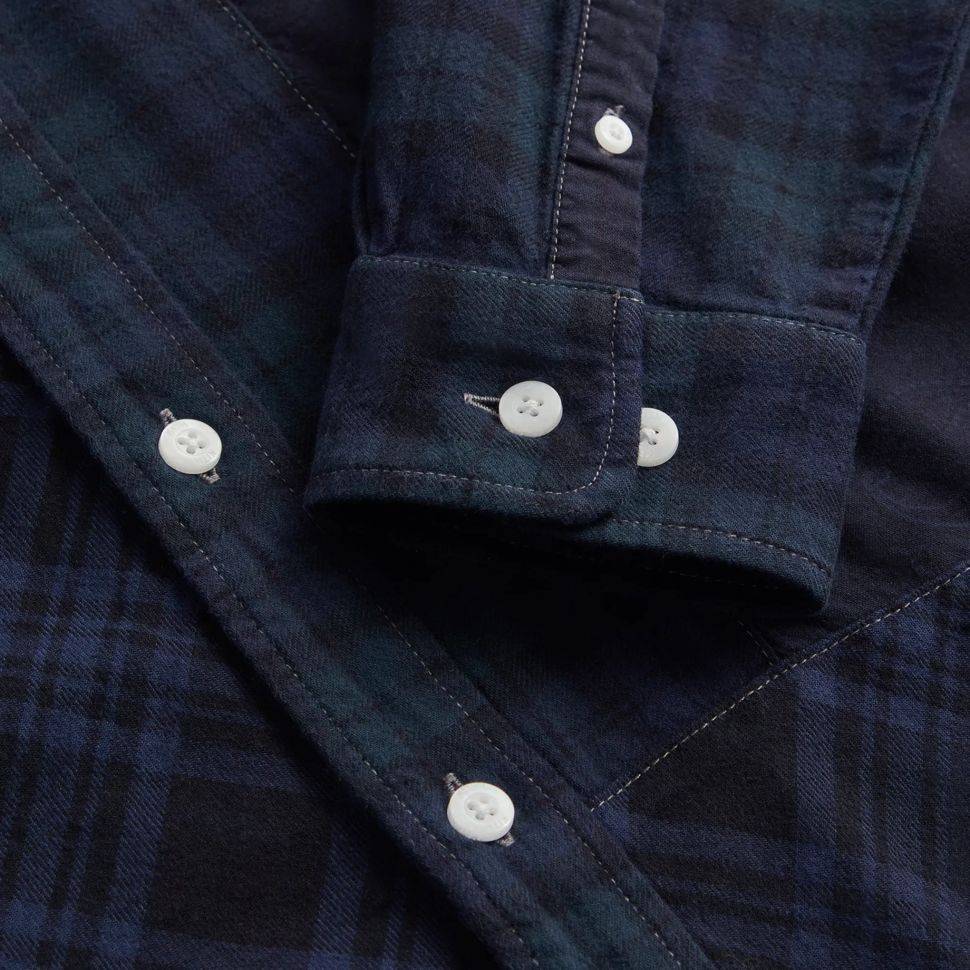 Sale Kith Patchwork Berkeley Buttondown Shirt Nocturnal