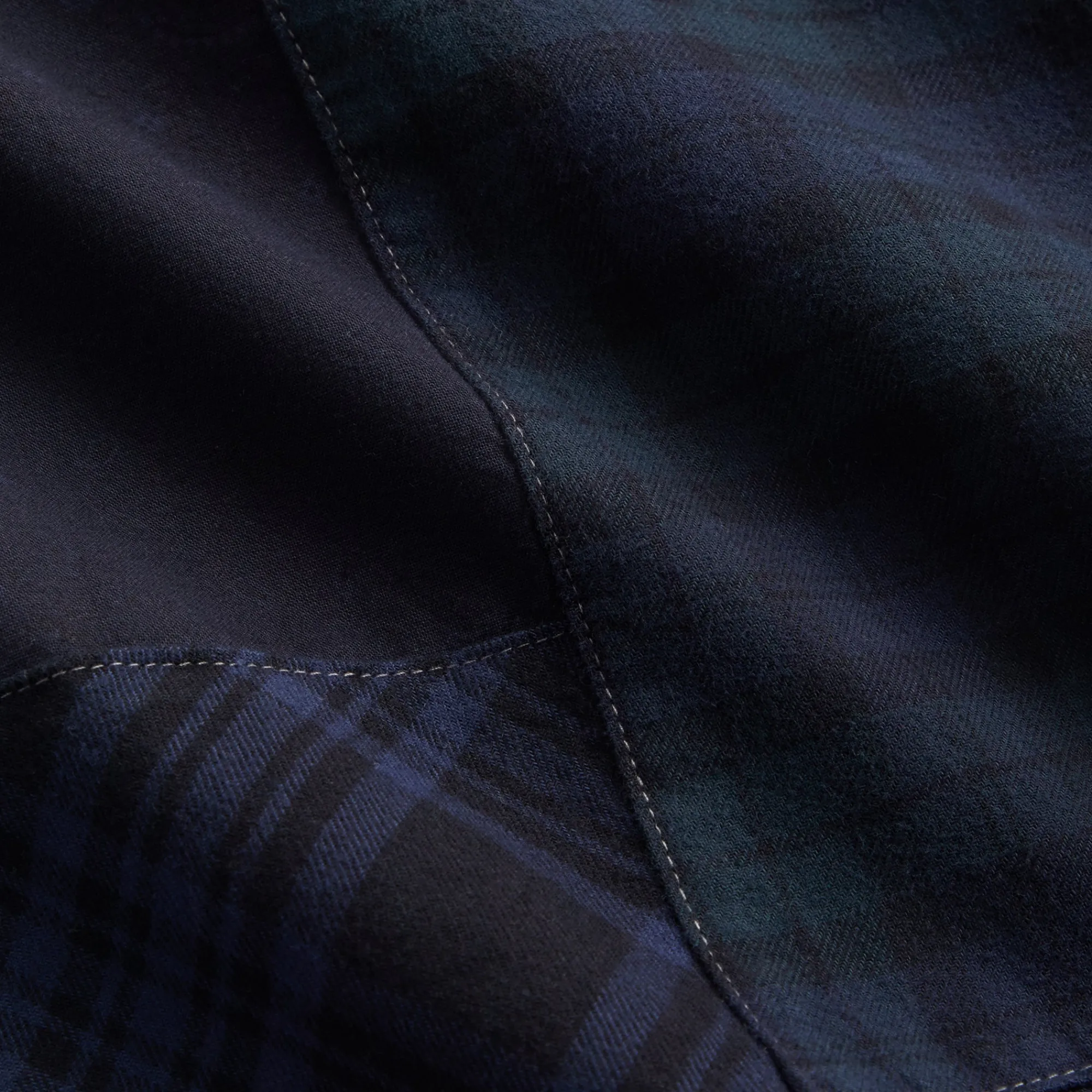 Sale Kith Patchwork Berkeley Buttondown Shirt Nocturnal
