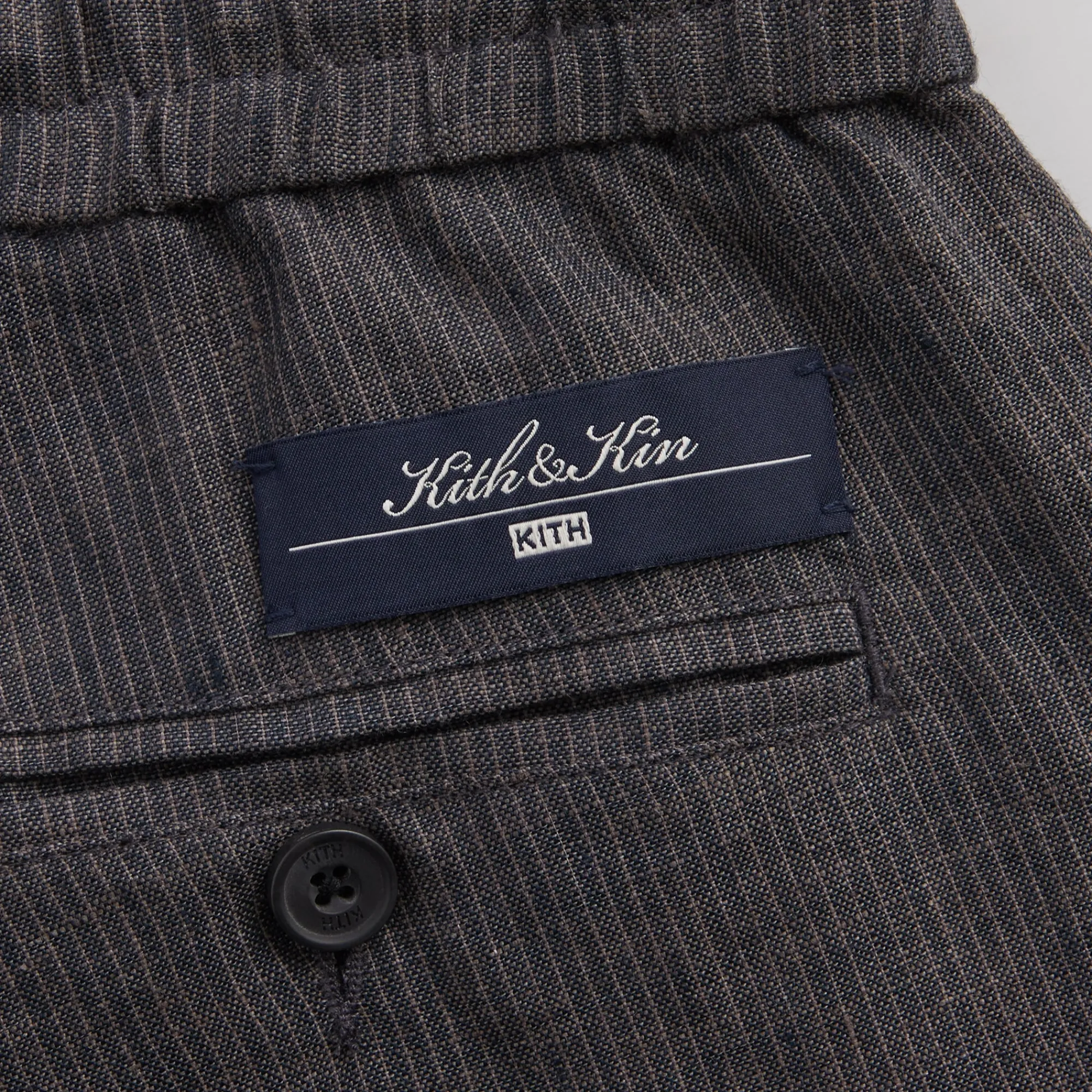 Cheap Kith Pinstripe Linen Almont Pant Kindling