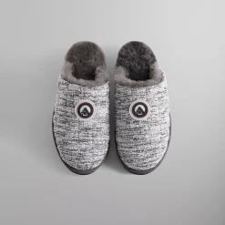 Store Kith Puffed Tweed Sherpa Slippers Statue