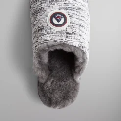 Store Kith Puffed Tweed Sherpa Slippers Statue