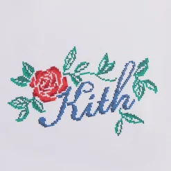 Shop Kith Script Needlepoint Tee White
