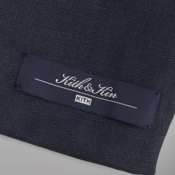 Best Kith Shadow Check Collarless Jacket Nocturnal