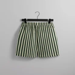 Discount Kith Striped Cedar Short Agate