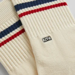 Cheap Kith Summer Stripe Mid-Length Sock Waffle