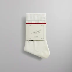 Store Kith Summer Stripe Mid-Length Sock Sandrift
