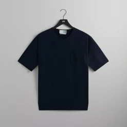 Store Kith Sylvan Knit V-Neck Tee Nocturnal