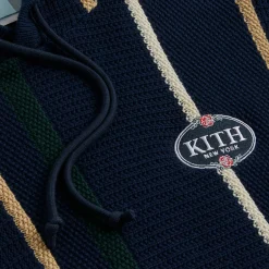 Clearance Kith Textured Knit Moore Hoodie Nocturnal