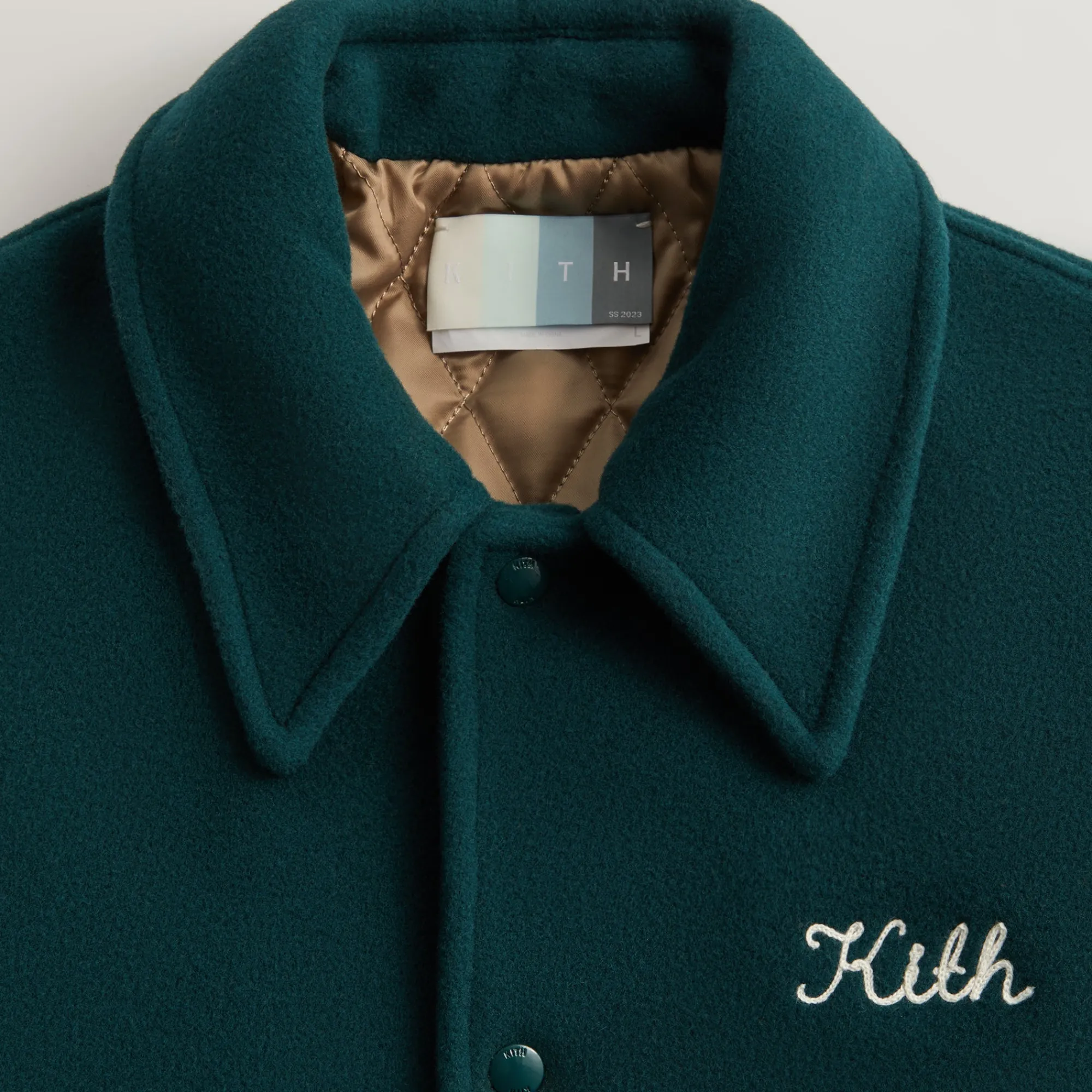 Sale Kith Varsity Wool Coaches Jacket Fairway