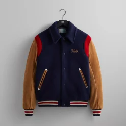 Online Kith Varsity Wool Coaches Jacket Nocturnal