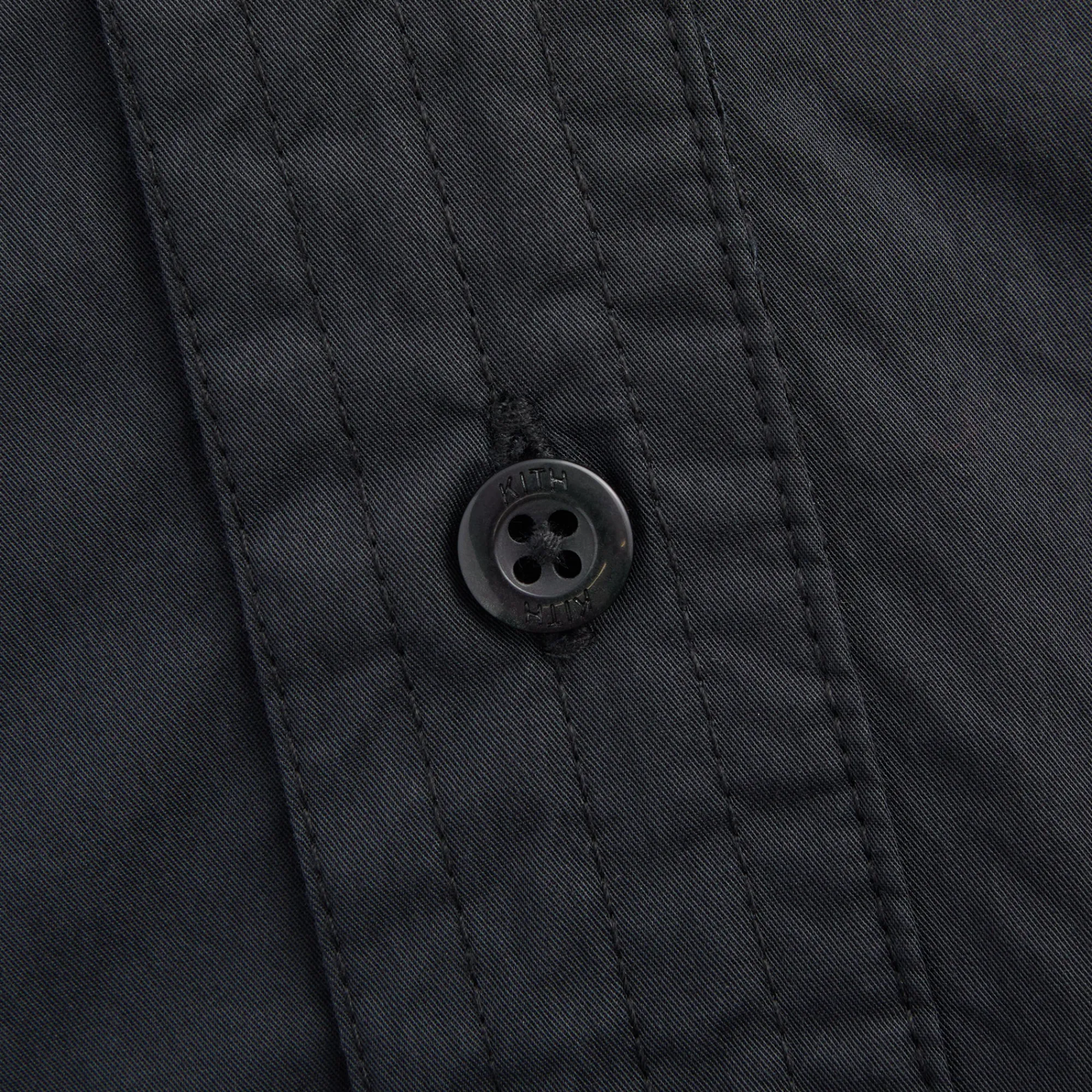Flash Sale Kith Washed Cotton Sullivan Shirt Black