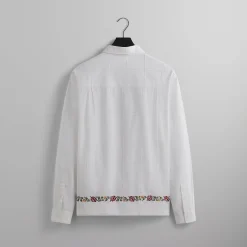 Fashion Kith Windowpane Eyelet Ainslie Buttondown White