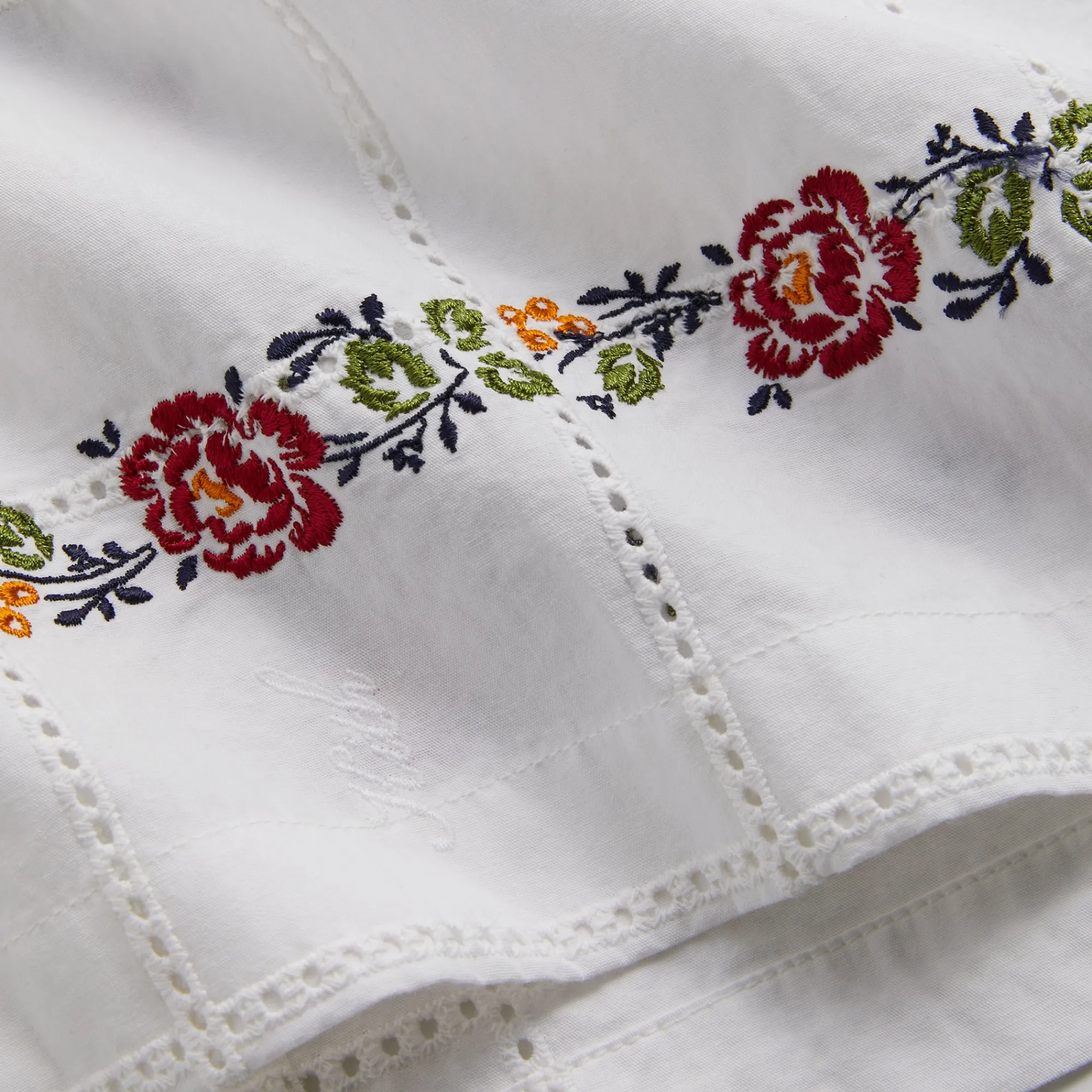 Fashion Kith Windowpane Eyelet Ainslie Buttondown White