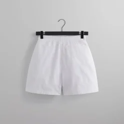 Sale Kith Windowpane Eyelet Belmont Short White