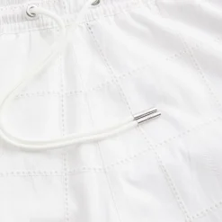 Sale Kith Windowpane Eyelet Belmont Short White