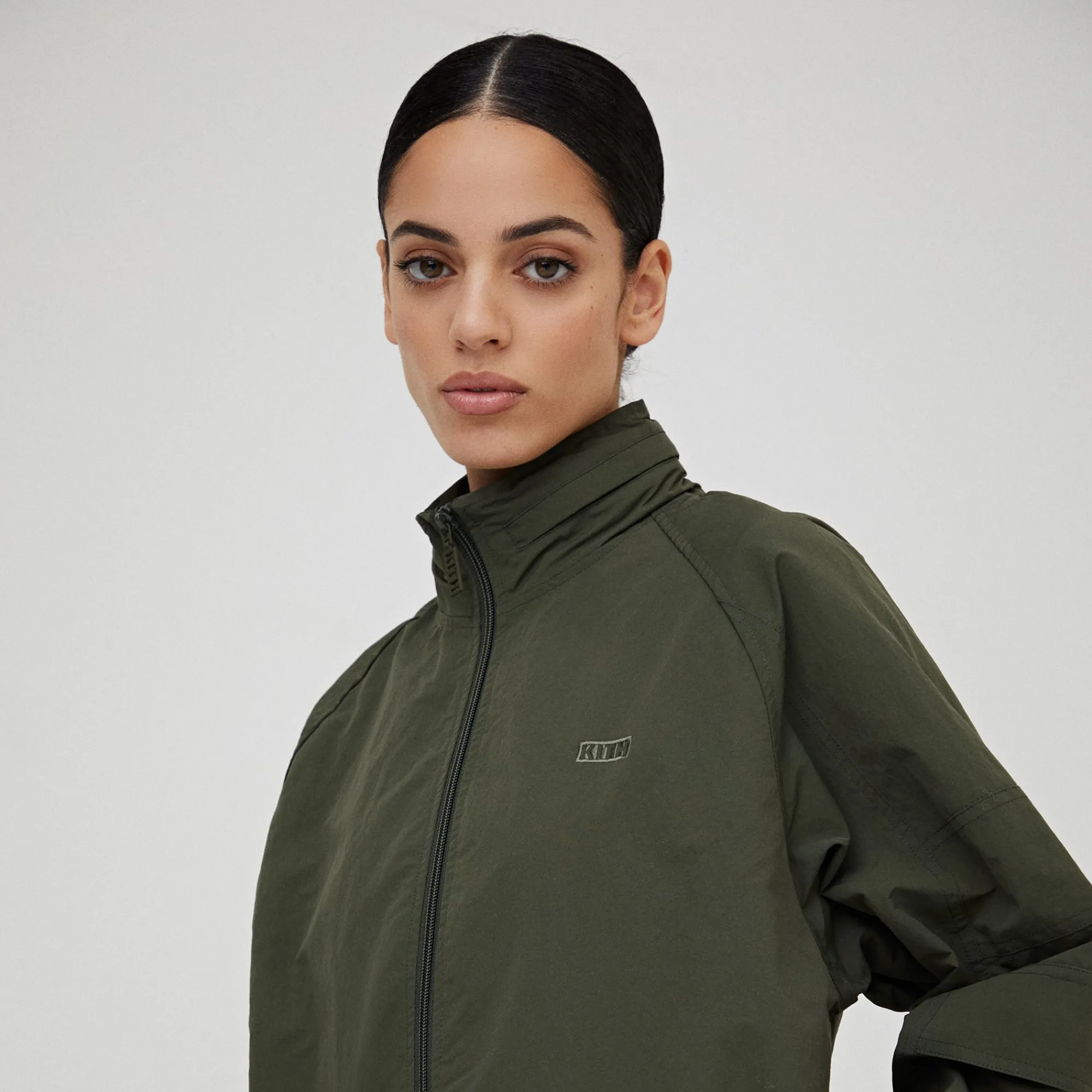 Best Sale Kith Women Adira Zip Jacket Arame
