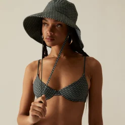 Fashion Kith Women Bellamy Monogram Balconette Top Serpentine