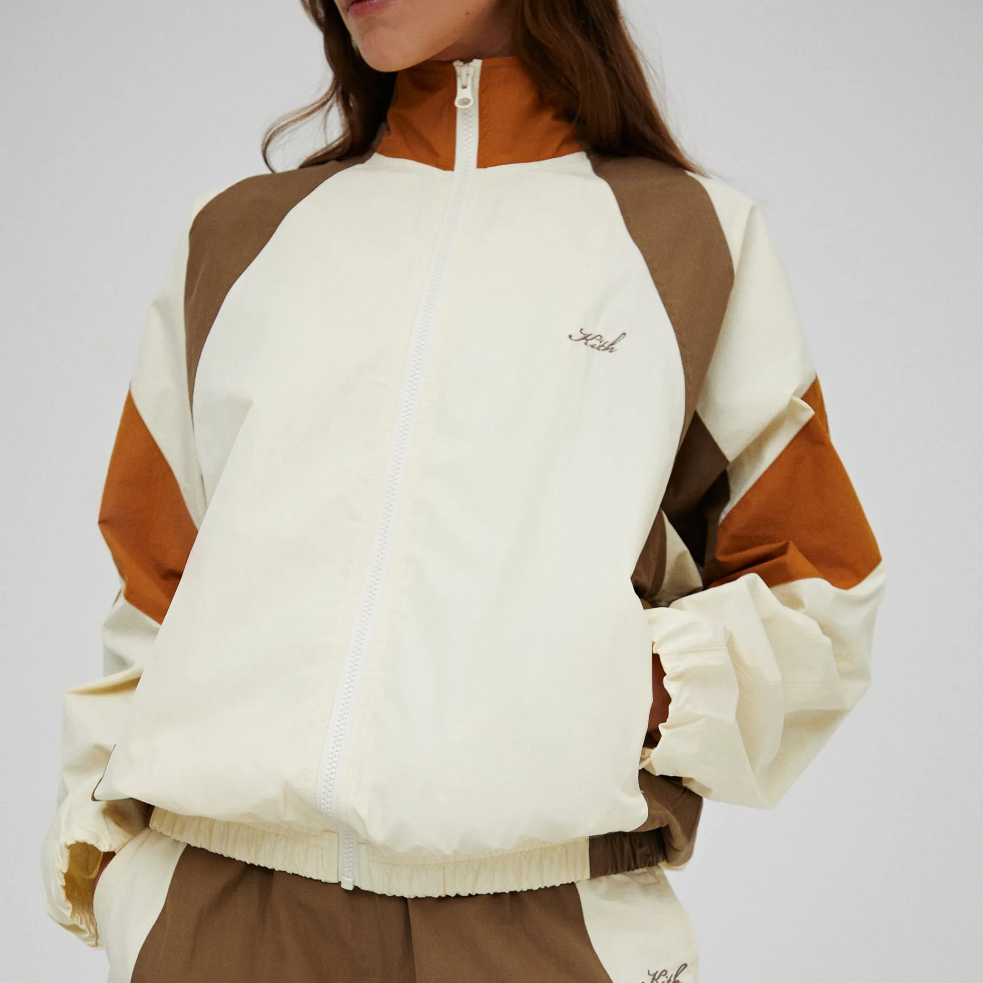 Best Sale Kith Women Carter Color-Blocked Wind Jacket Vital