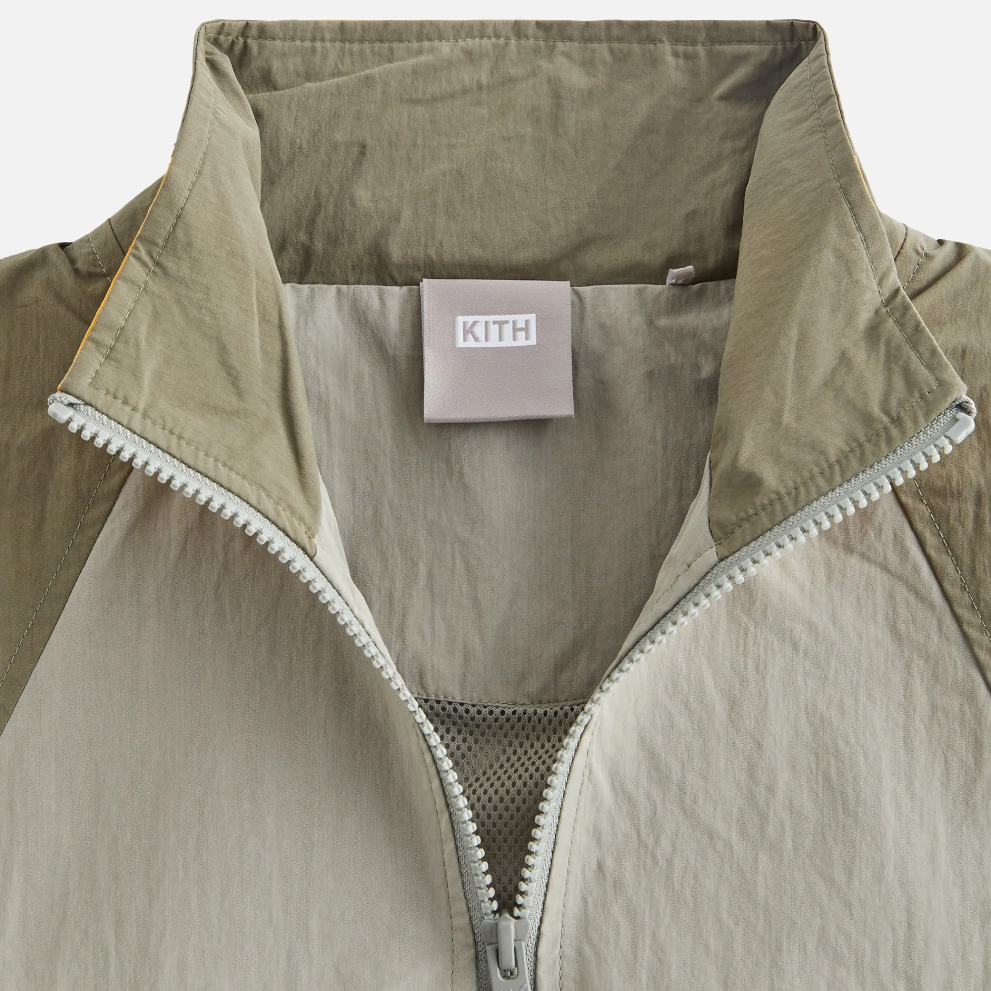 Shop Kith Women Carter Color-Blocked Wind Jacket Plaster