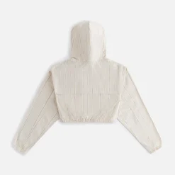 Outlet Kith Women Clovis Logo Stripe Hoodie Canvas