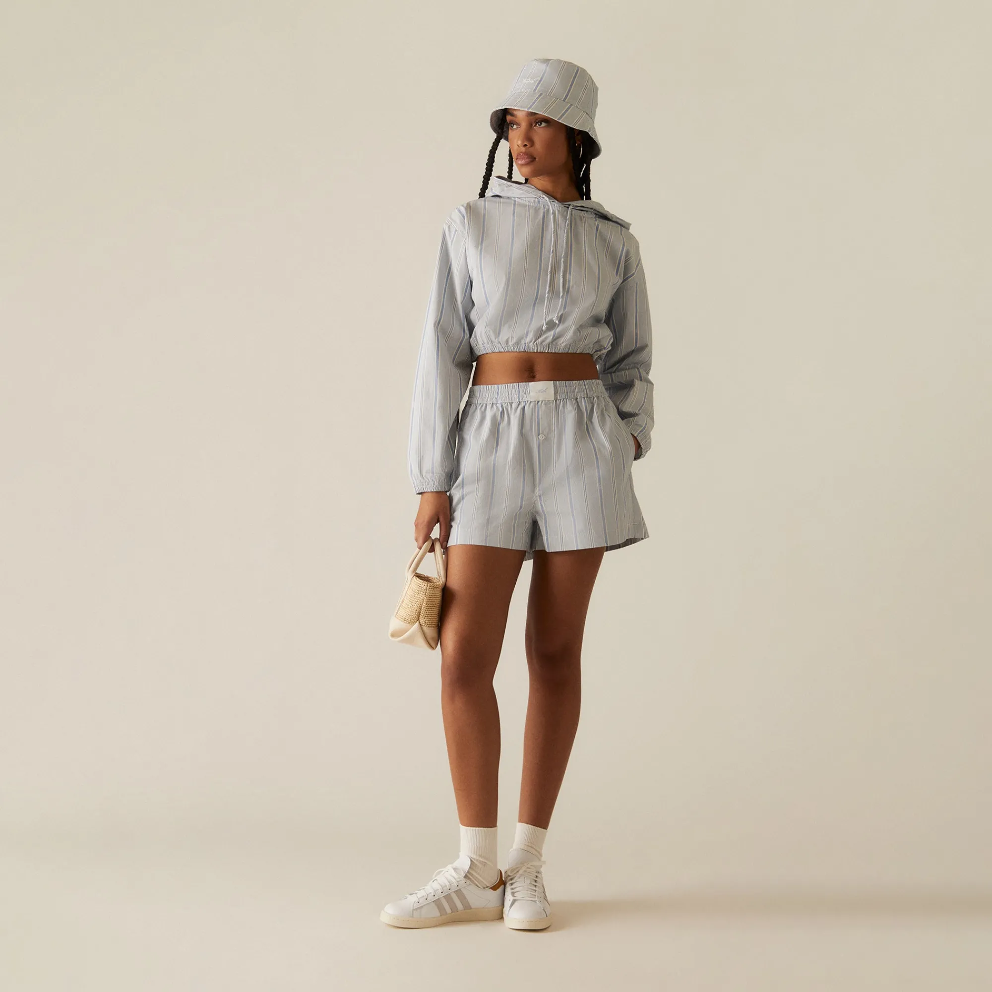 Clearance Kith Women Clovis Logo Stripe Hoodie Orbit