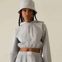 Clearance Kith Women Clovis Logo Stripe Hoodie Orbit
