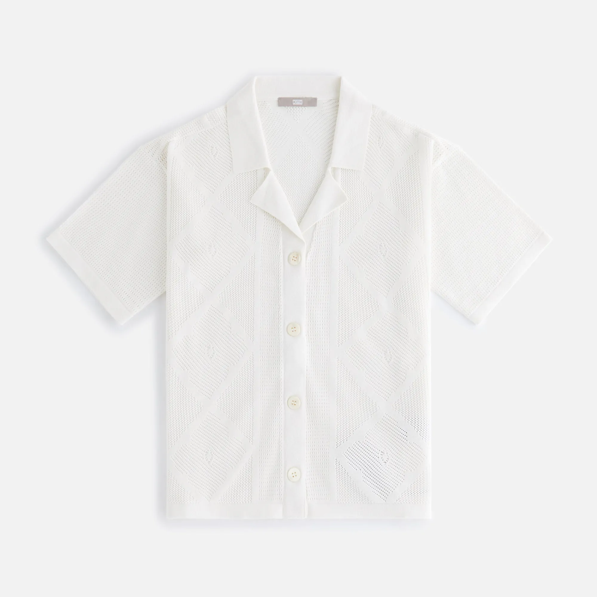 Shop Kith Women Elena Diamond Open Knit Shirt Nano