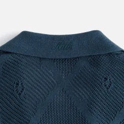 Outlet Kith Women Elena Diamond Open Knit Shirt Serpentine