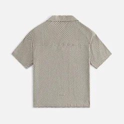 Cheap Kith Women Elena Monogram Silk Camp Shirt Verdant