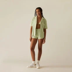 Cheap Kith Women Elena Towel Terry Shirt Stoneware