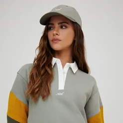 Cheap Kith Women Emery Herringbone Terry Rugby Shirt Plaster