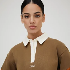 Store Kith Women Emery Herringbone Terry Rugby Shirt Shed