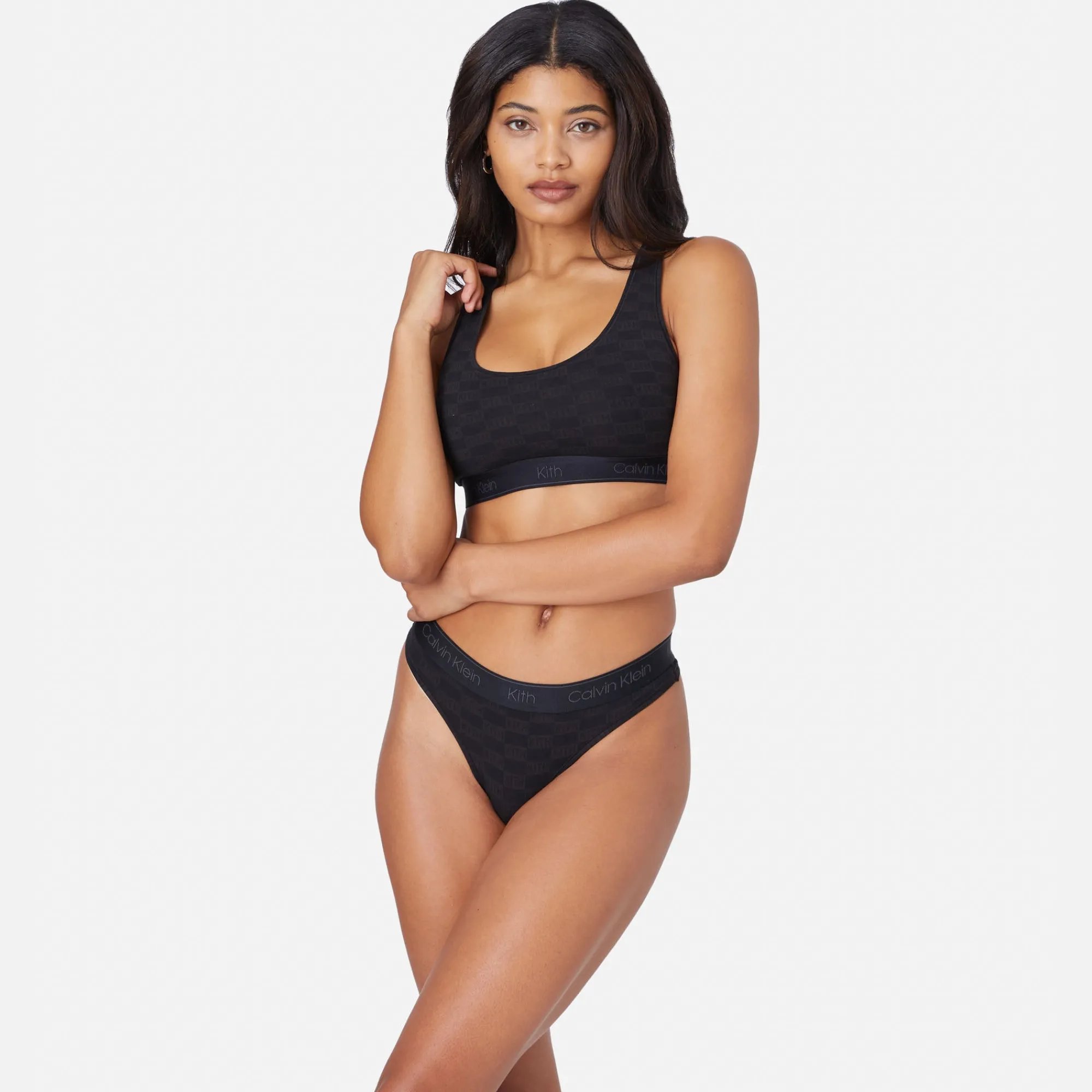 Sale Kith Women For Calvin Klein Thong Black